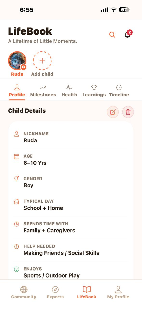 Child Details