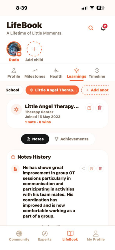 Therapy Centre Notes